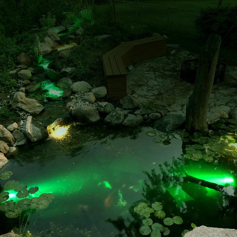 ES8LED 9W LED Underwater Lights Low Voltage 12V AC/DC, Architectual Grade Light Fixture Stainless Steel with Green Lighting, Suitable for Pond, Fountain Landscape Lighting Projects - Image 5